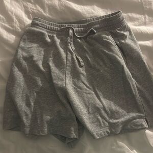 Gray sweat shorts